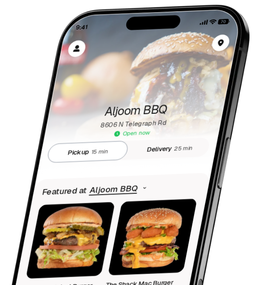 Aljoom BBQ app preview
