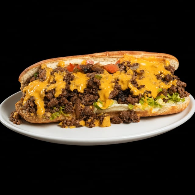 Philly Cheesesteak Burger.