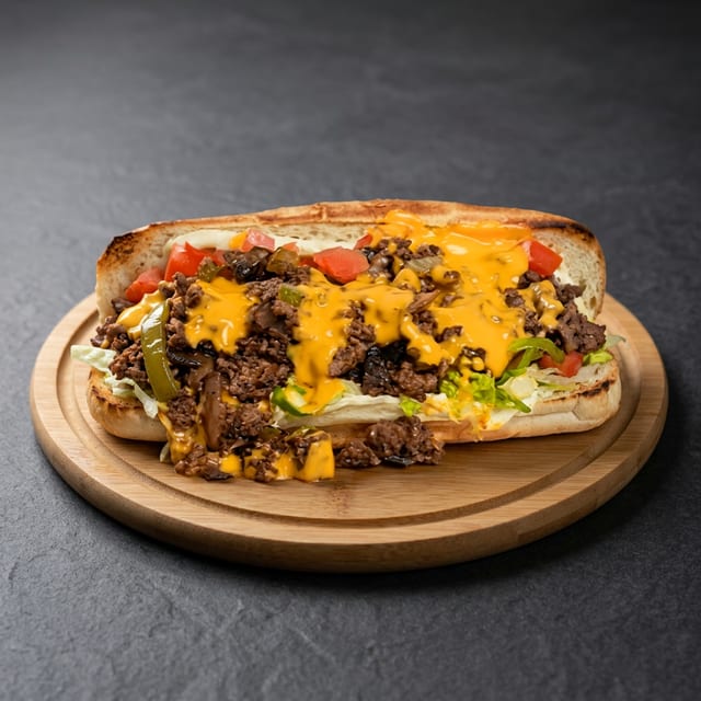 Philly Cheesesteak Burger.